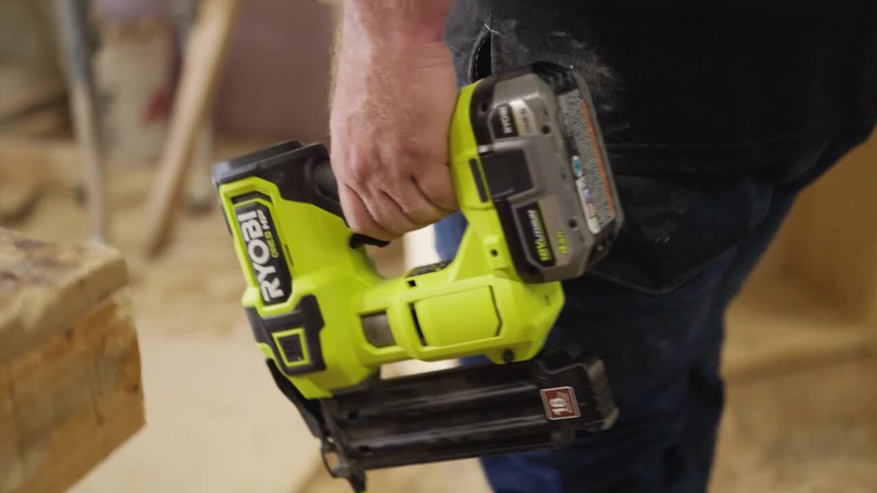 RYOBI ONE+ HP 18V 18-Gauge Brushless Cordless AirStrike Brad