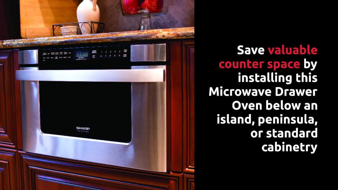 Sharp 24 in. 1.2 cu. ft. Built-in Microwave Drawer with Auto-Touch