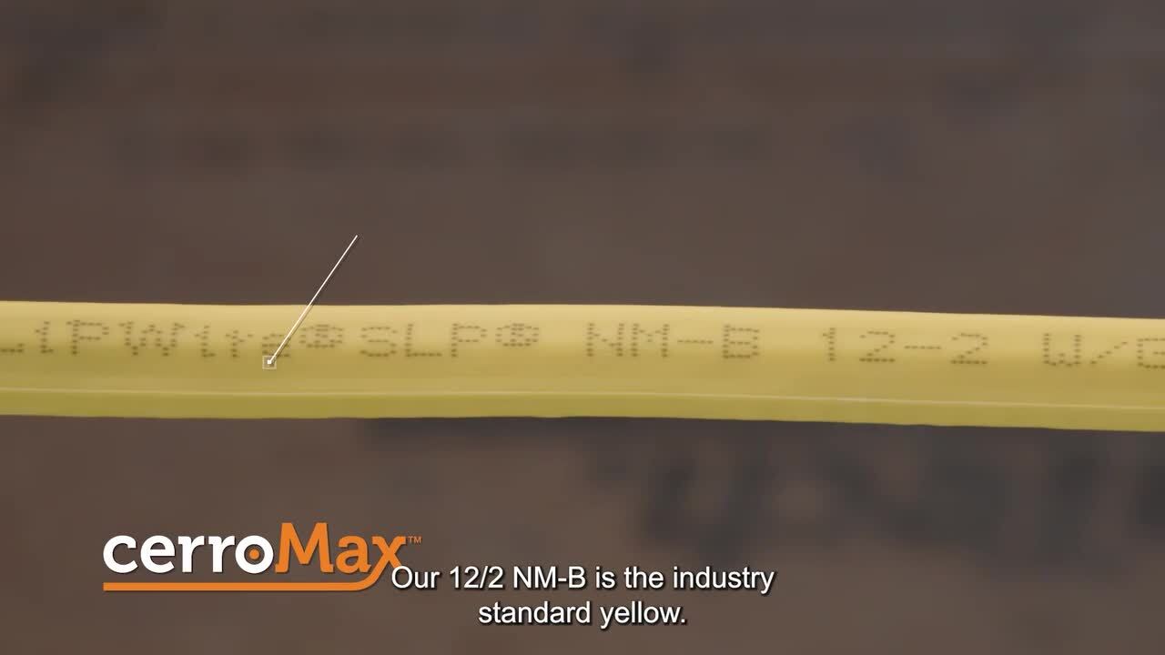 Cerrowire 250 ft 12/2 Yellow Solid CerroMax Copper NM-B Wire (60 Units per  Pallet) 147-1672PLT60 - The Home Depot