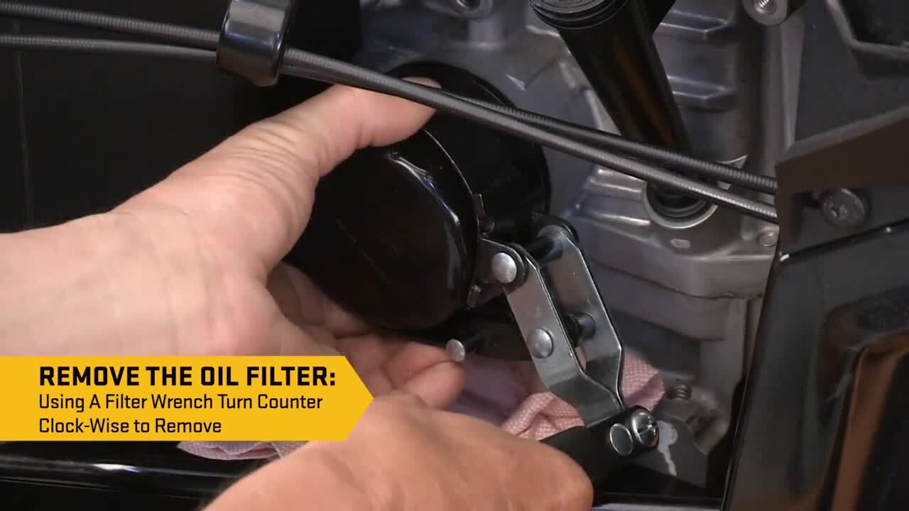 Oil change on cub cadet 2024 xt1