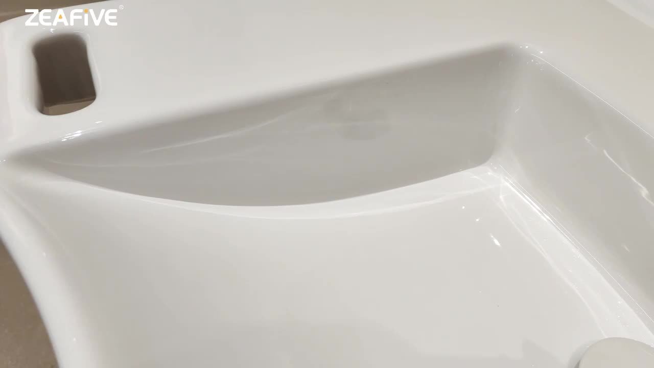 Zeafive 29.5 in. ADA Compliant Ceramic Sink Wall-Hung Accessible