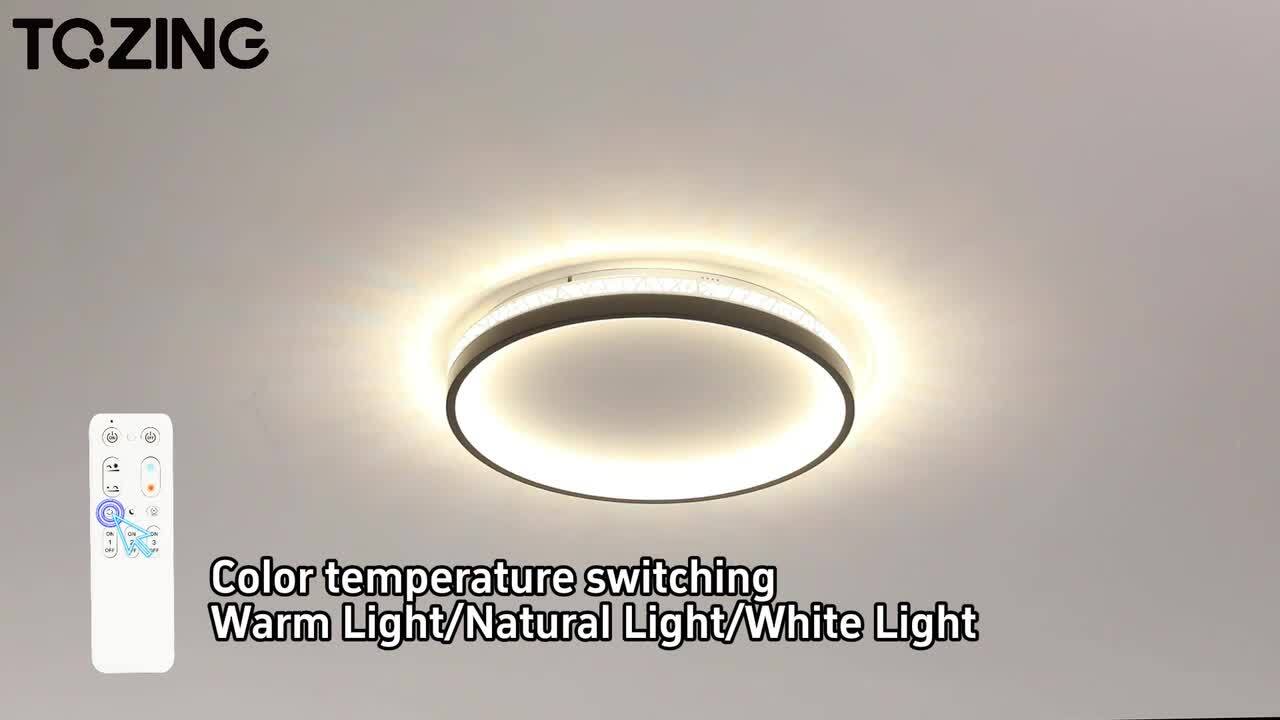 Reviews for TOZING 16 in. Modern Black Dimmable Integrated LED