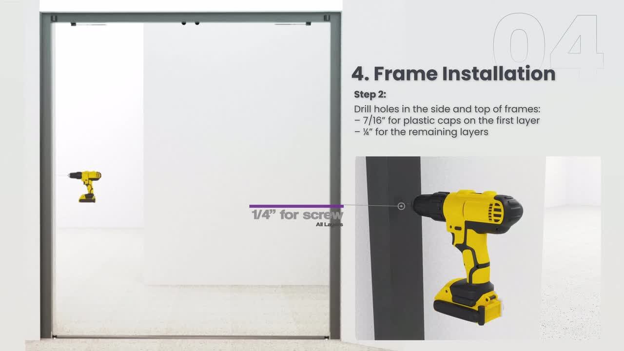 TEZA DOORS Teza 72 in. x 84 in. Silver Aluminum Prehung Commercial