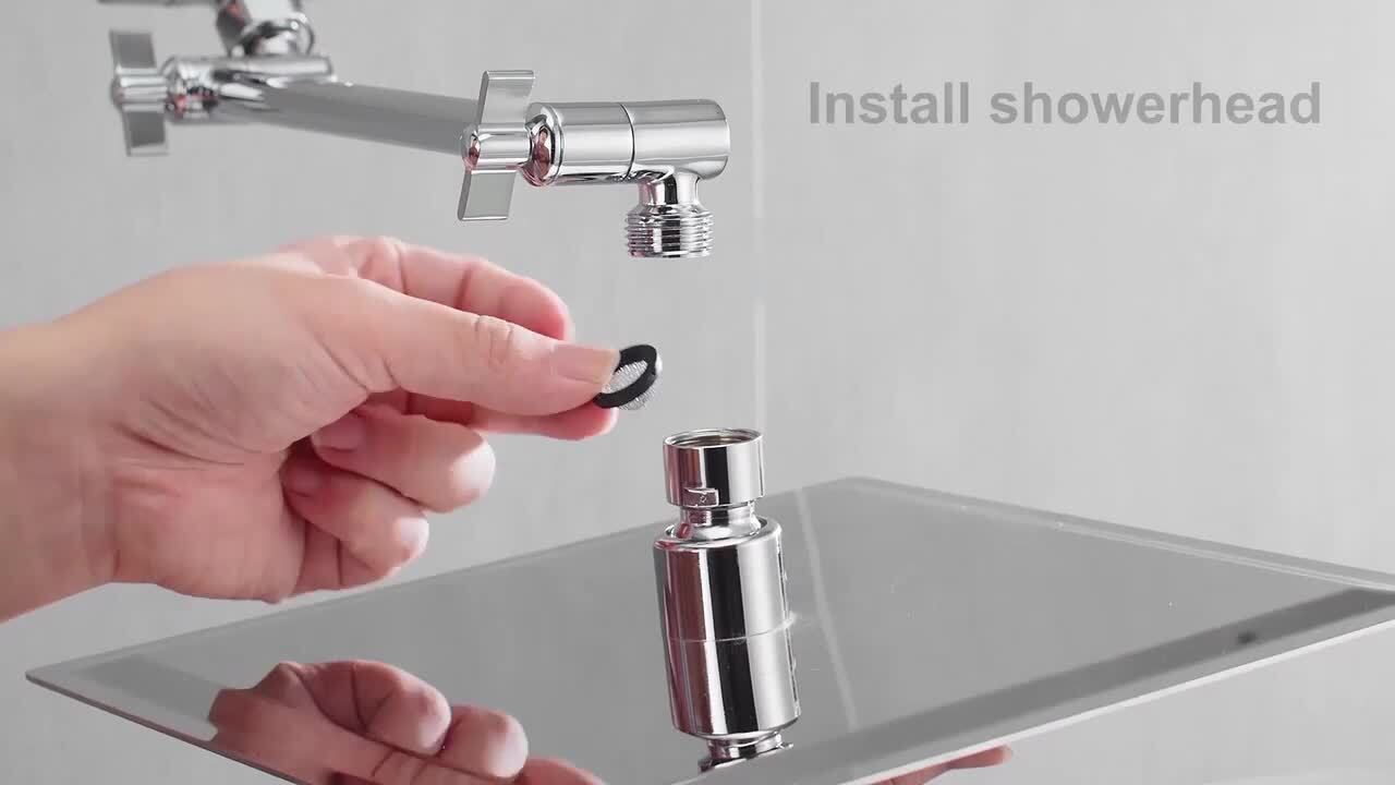 Heemli Rainfall Shower Head Combo 5-Spray 8 in. Wall Mount Heemli Rainfall Shower Head Combo 5-Spray 8 in. Wall Mount