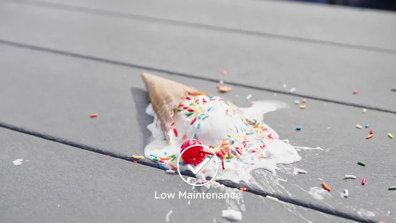 POLYWOOD Grant Park Traditional Curveback Sand Plastic Outdoor