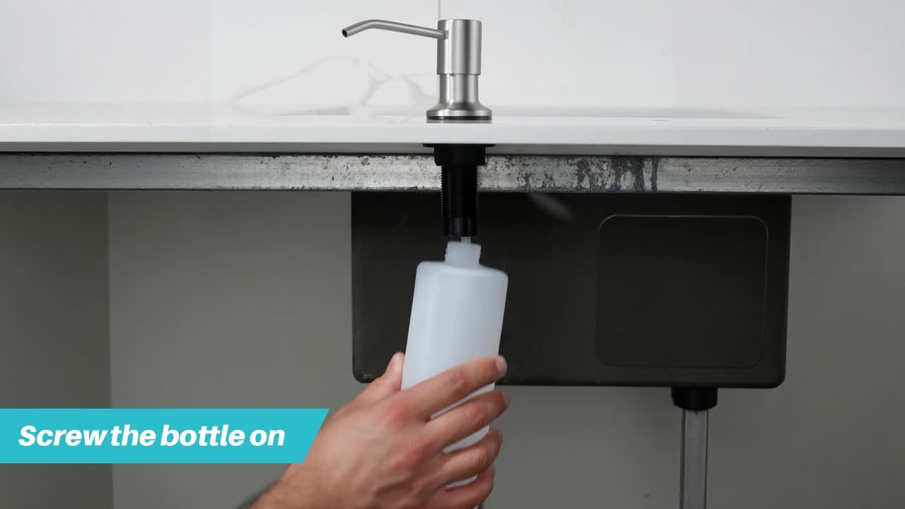AVITAS Built in Soap Dispenser Stainless Steel Countertop Pump