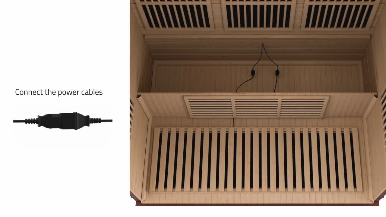 SaunaSpa 3-Person Indoor Hemlock Wood FAR Infrared Sauna with Low