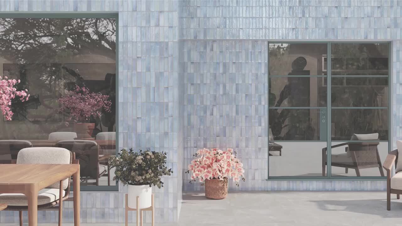 Giorbello Spanish Artis Sage 12 in. x 24 in. Glazed Porcelain Wall