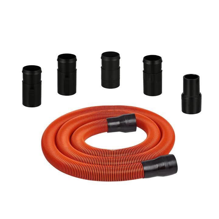 RIDGID 1-7/8 in. x 10 ft. Pro-Grade Locking Vacuum Hose Kit for