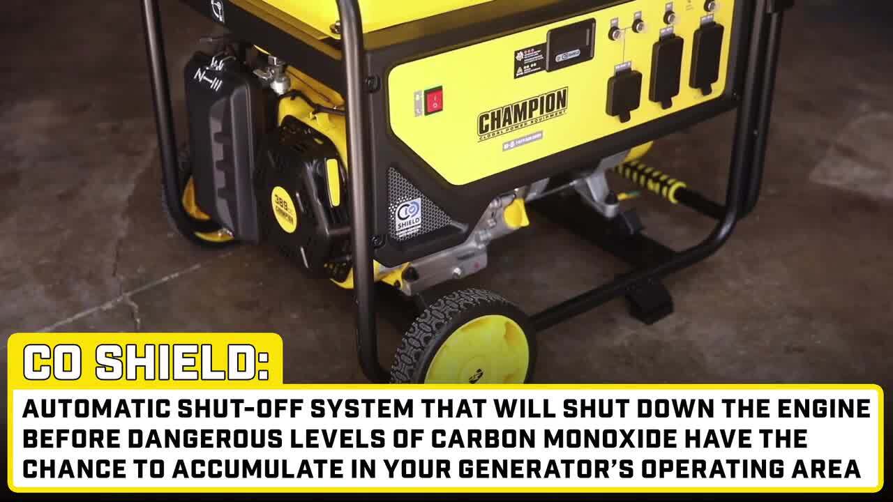 CHAMPION POWER EQUIPMENT 6250/5000-Watt Gasoline Powered Recoil Start Portable Generator
