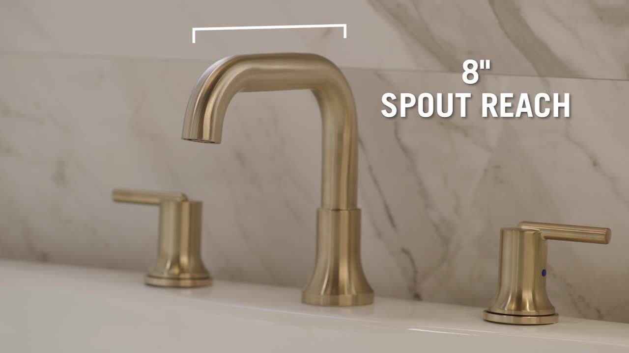 Delta Trinsic Gold 2-Handle Deck Mount Tub Faucet Trim Kit in