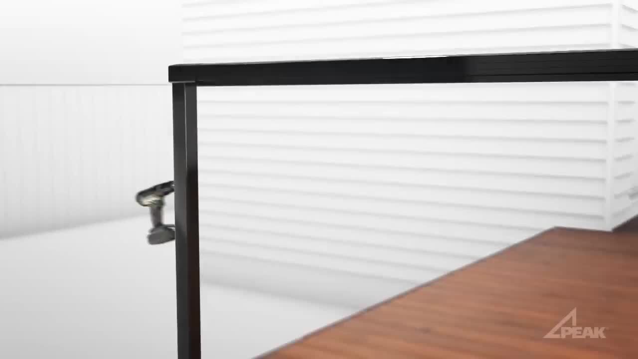 Peak Aluminum Railing 36 in. H x 18 in. W Clear Aluminum Deck Railing Tempered Glass Panel