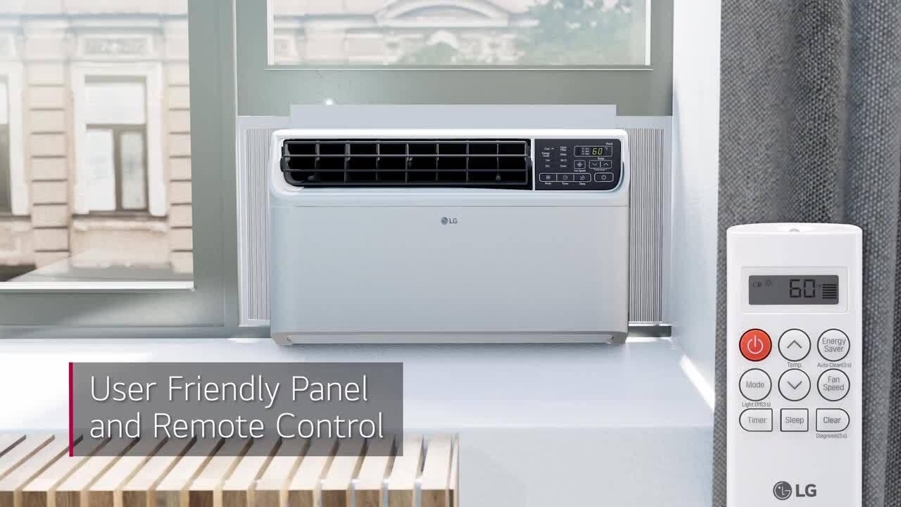 14,000 BTU 115V Window Air Conditioner Cools 800 Sq. Ft. with Dual inverter, Remote and Wi-Fi in White
