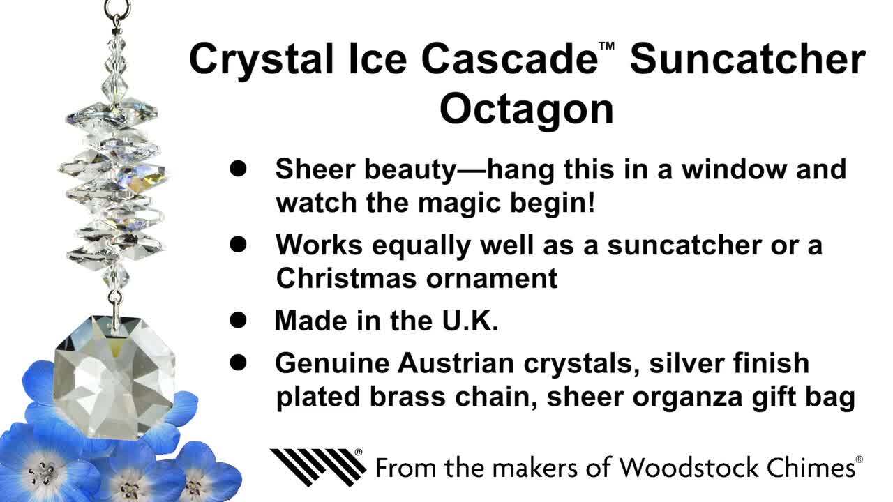 Crystal Rainbow Cascade Suncatcher- Octagon Crystal Rainbow Cascade Suncatcher- Octagon