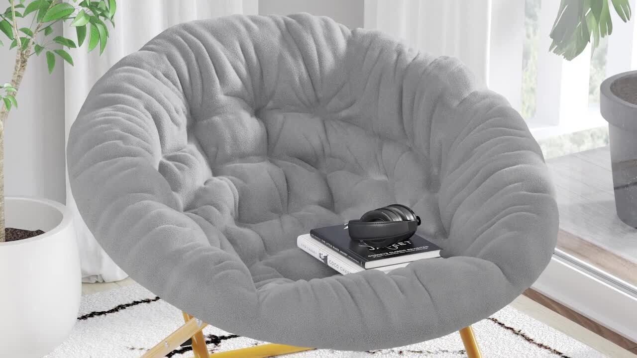 Faux Fur Saucer Urban Shop Oversized Chair Dorm Room Chair Urban