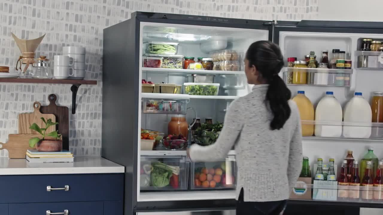 GE GDE21EMKES Slate Gray 30 Bottom Freezer Refrigerator