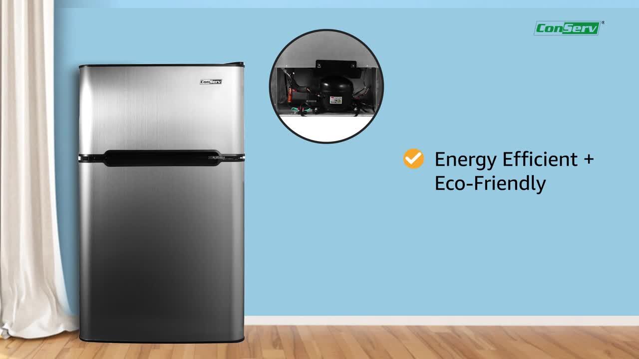 Mini Fridge with Freezer 3.2 CU.FT Mini Refrigerator with 2 Doors