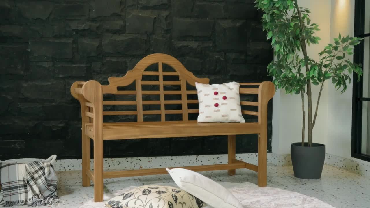 Cambridge Casual 4 ft. Premium Indonesia Isla Teak Wood Outdoor