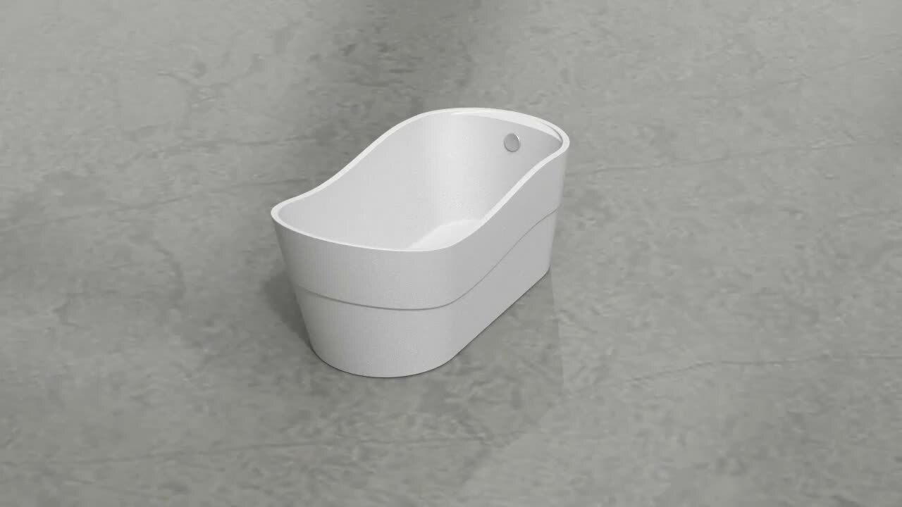 67 in. Acrylic Single Slipper Flatbottom Bathtub Non-Whirlpool Freestanding Soaking Tub in White 67 in. Acrylic Single Slipper Flatbottom Bathtub Non-Whirlpool Freestanding Soaking Tub in White