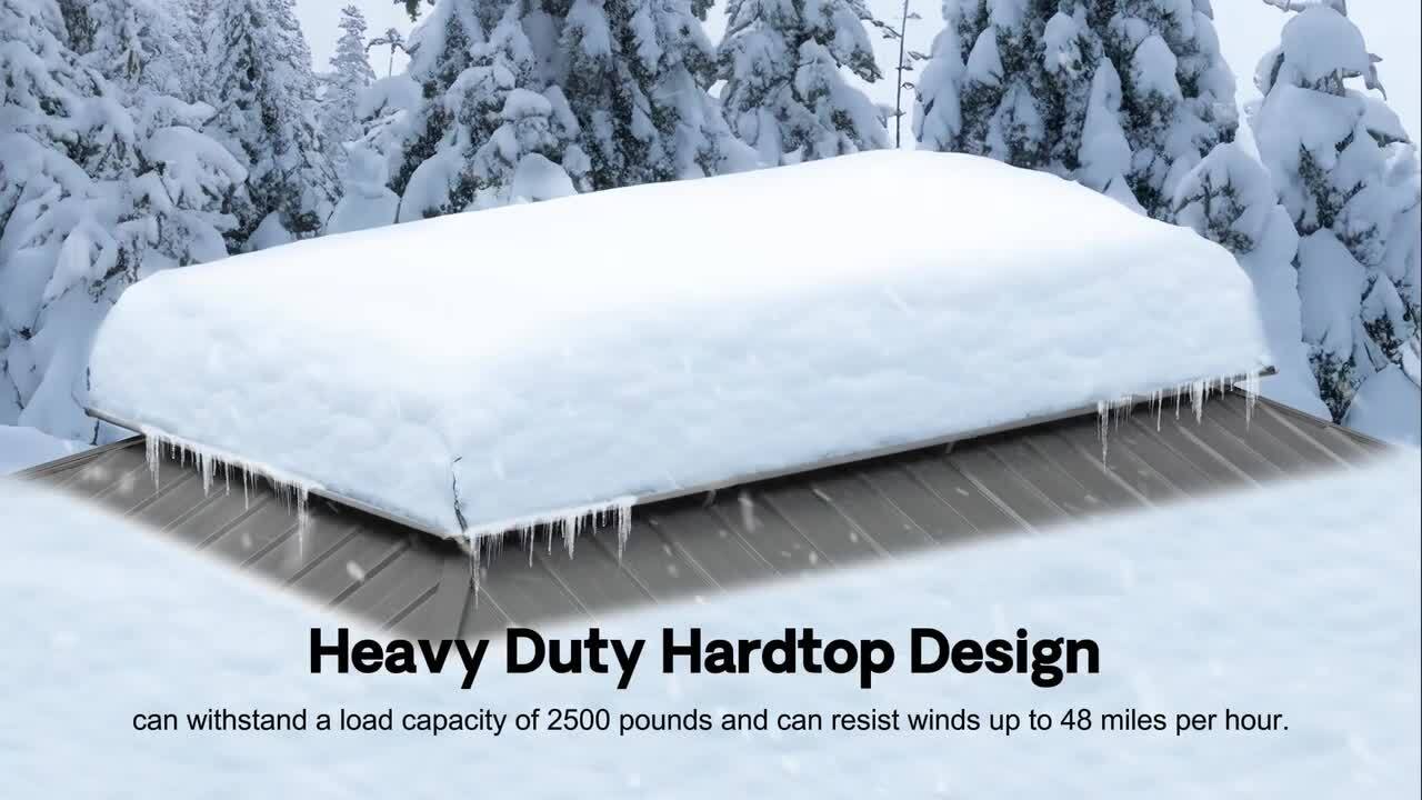 PURPLE LEAF 14 ft. x 20 ft. Luxury Aluminum Hardtop Gazebo Canopy