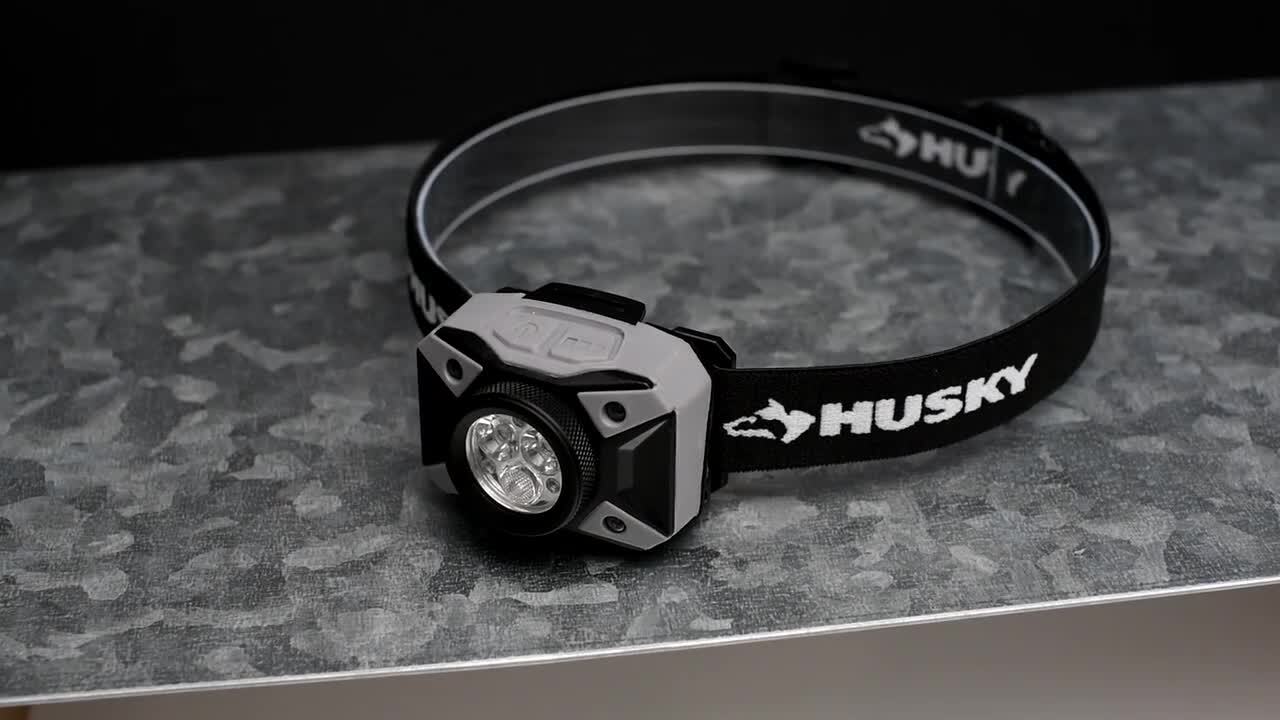 Reviews for Husky 500-Lumens Dual Beam LED Headlamp 5 modes Impact