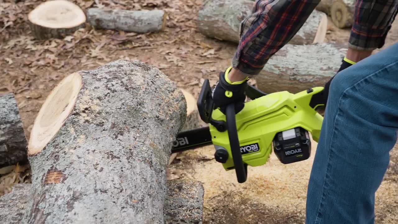 RYOBI 40V HP Brushless 16 in. Battery Chainsaw with Universal