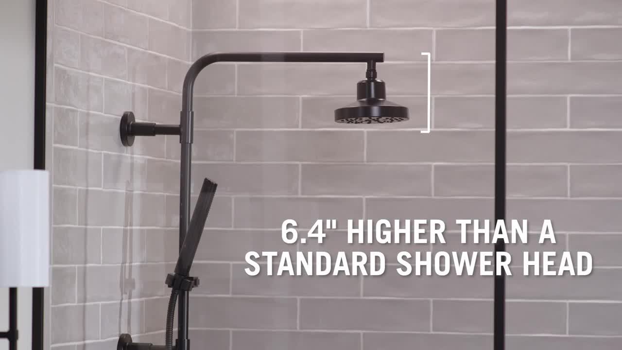 Delta Emerge Round Contemporary 18 in. Column Shower Bar in Matte