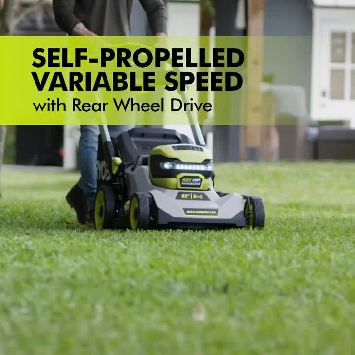 Home depot ryobi best sale self propelled lawn mower