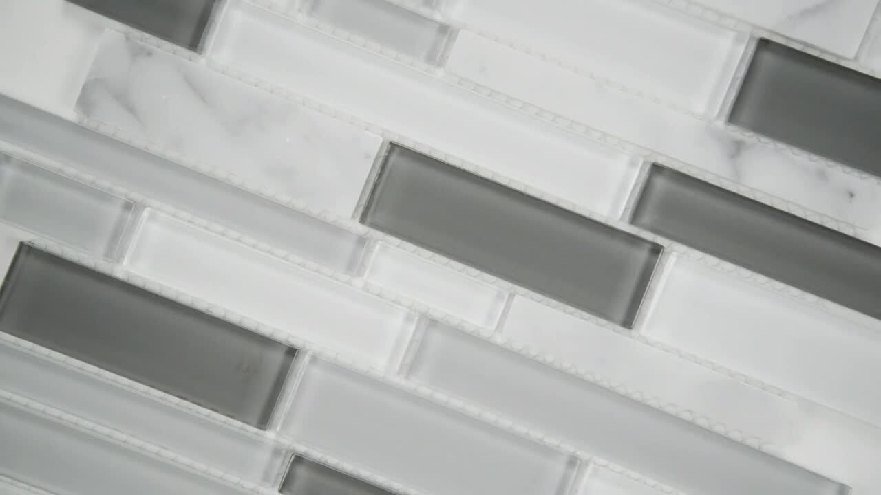 Instant Mosaic PeelNStick Glass Mosaic Wall Tile 115 x 115 Instant Mosaic PeelNStick Glass Mosaic Wall Tile 115 x 115