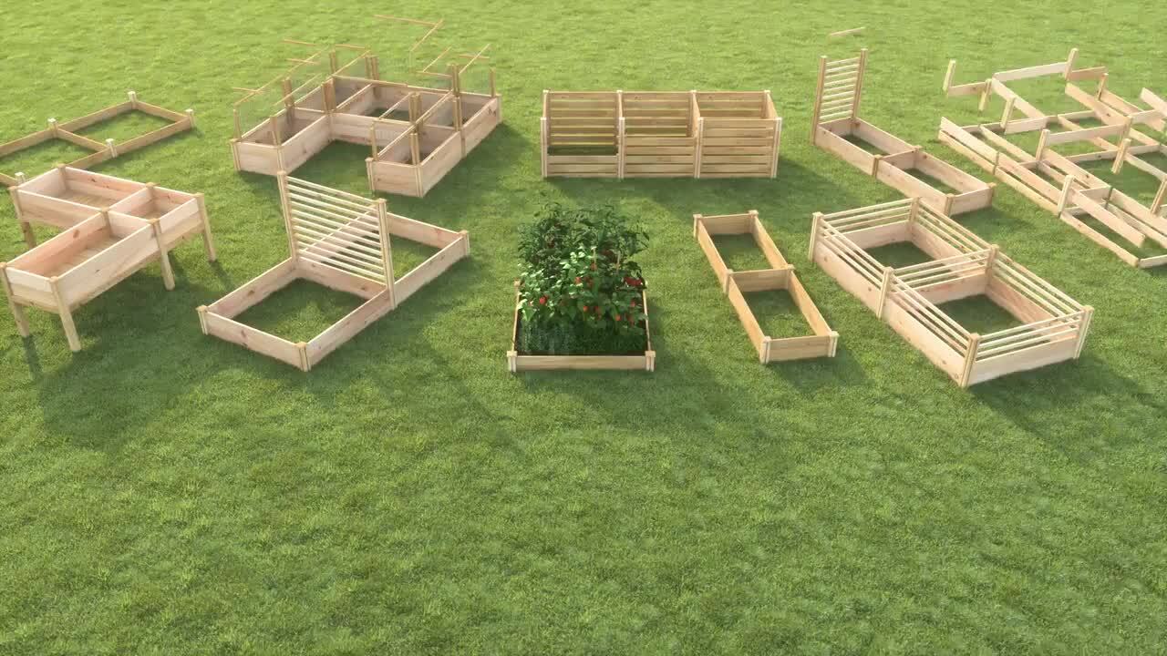 Greenes Fence 173.92 Gal. Stationary Composter 3-Sided Cedar Wood