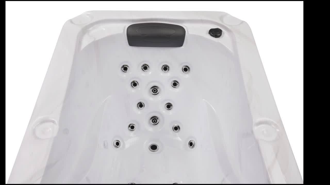 SIERRA SPAS Solo-1-Person 17 Jet, 240-Volt Lounger Hot Tub in