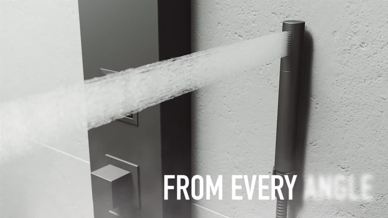 VIGO Sutton 58 in. H x 5 in. W 4-Jet Shower Panel System with