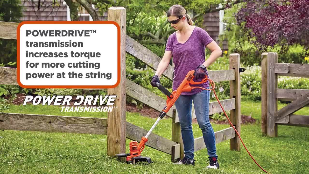 BLACK+DECKER 15 in. 10 AMP Corded Electric Walk Behind Push Lawn Mower and 14 in. 6.5 Amp Corded 2-In-1 String Trimmer & Lawn Edger