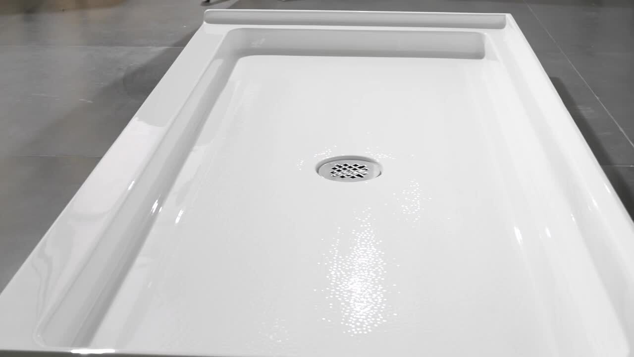 Streamline GB-513-56 60 in. L x 30 in. Alcove Acrylic Shower Pan