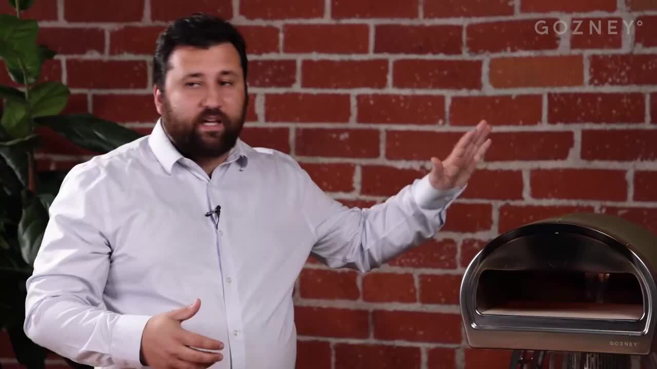 GOZNEY Roccbox Propane Outdoor Portable Pizza Oven 12 in. Olive