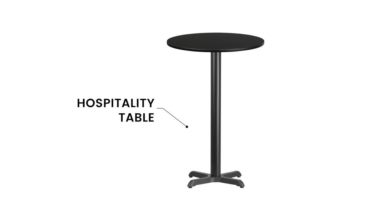 Bar Height Restaurant Table Base Pedestal Kit for 42" Tall Table 22"x22" Cross X 