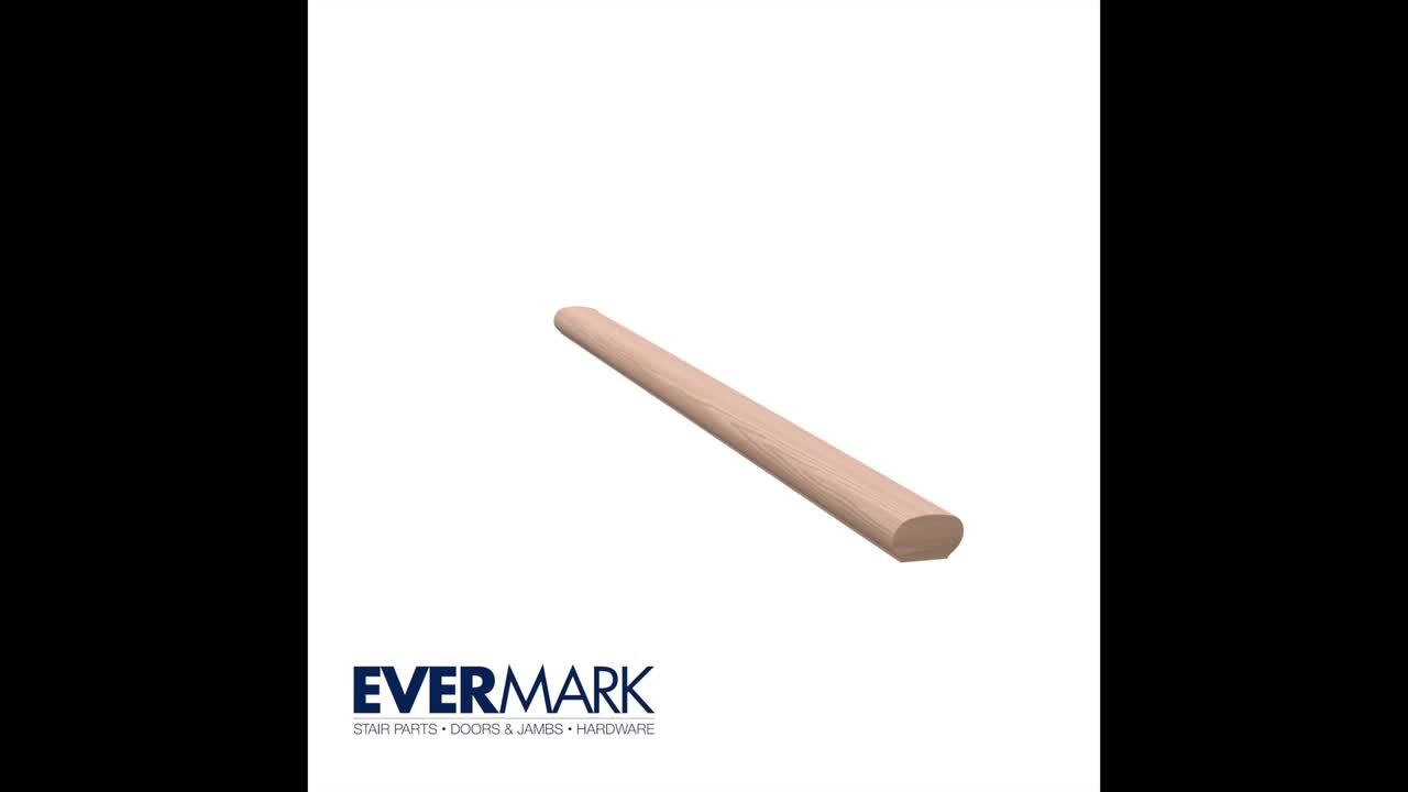 EVERMARK Stair Parts 2-3/4 in. x 2-1/16 in. Black Aluminum Alloy Heavy Duty Wall Rail Mounting Bracket