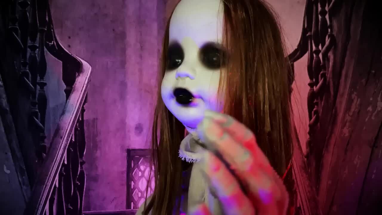 Haunted Hill Farm 3.9 ft. Animatronic Floating, Talking Zombie