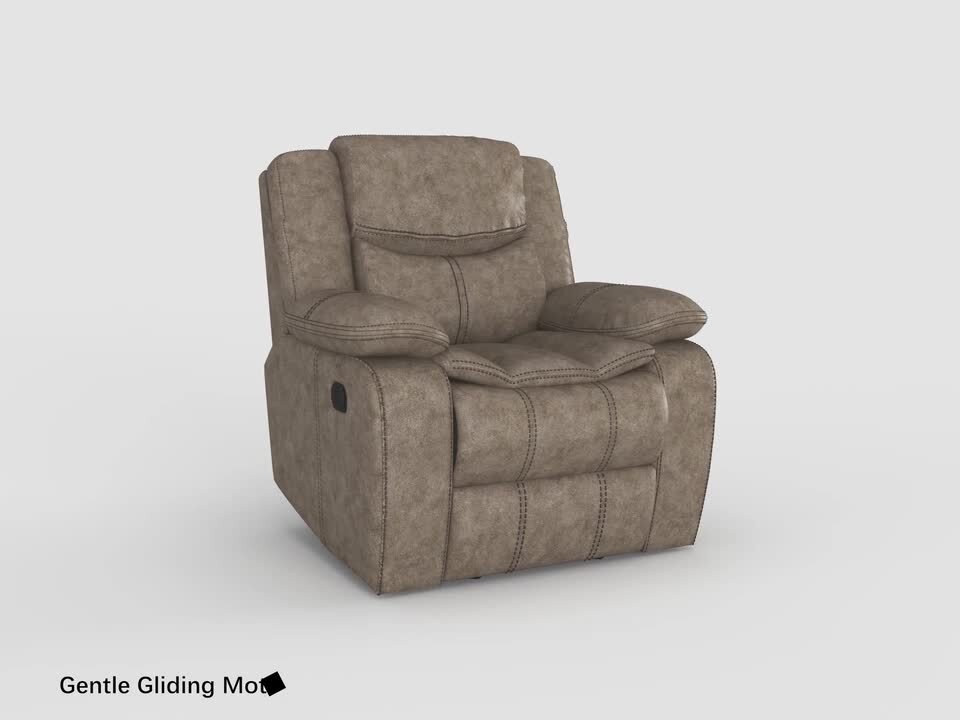 B073 PAWNSとなります Lazzara Austin Black Faux Leather Glider Recliner 8230BLK-1