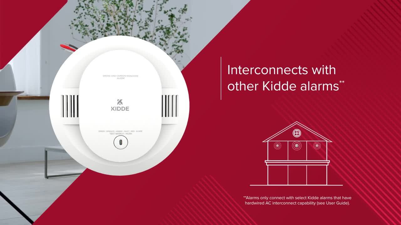 Kidde Smoke & Carbon Monoxide Detector, 10-Year Battery, Voice Alerts