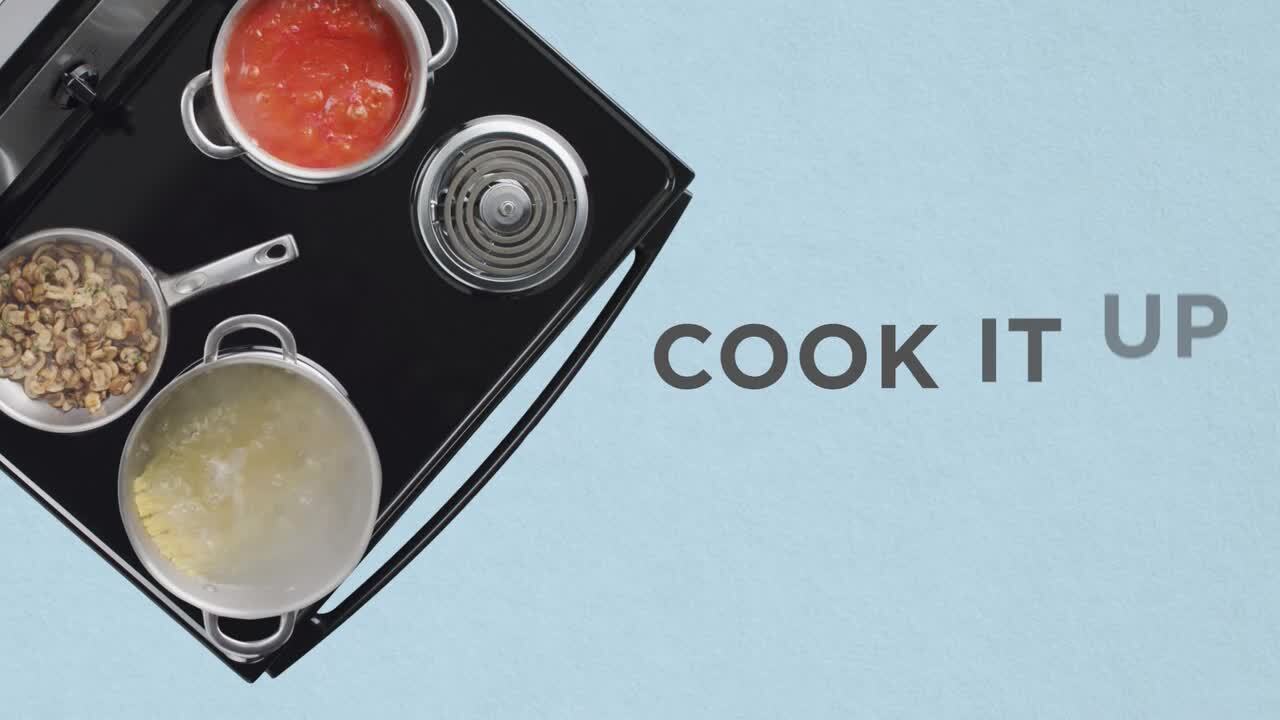 30 in. 4 Element Freestanding Electric Range in Stainless Steel with Easy-Clean Glass Door