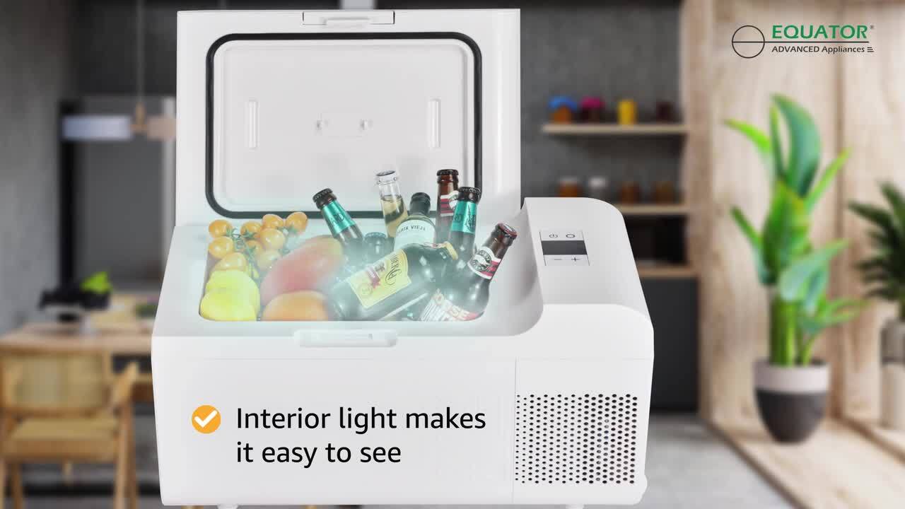 Equator 0.7 cu.ft. Portable Casters Rolling Fridge-Freezer Frost