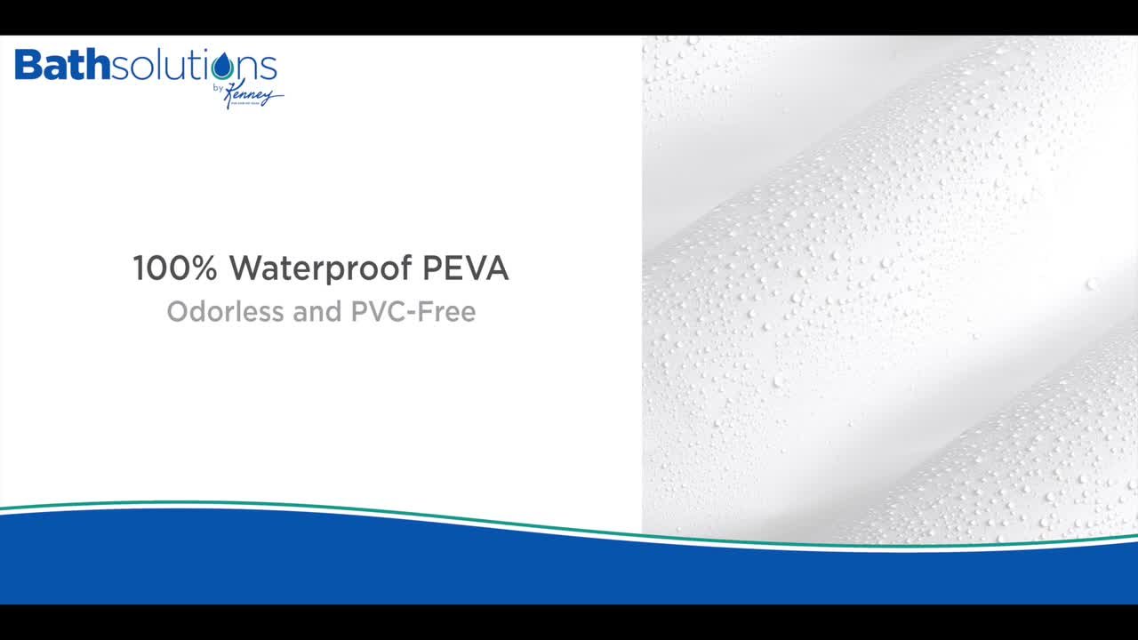 Extra Long Clear PEVA Shower Curtain Liner - 72 X 84 Inches - Waterproof With Magnets