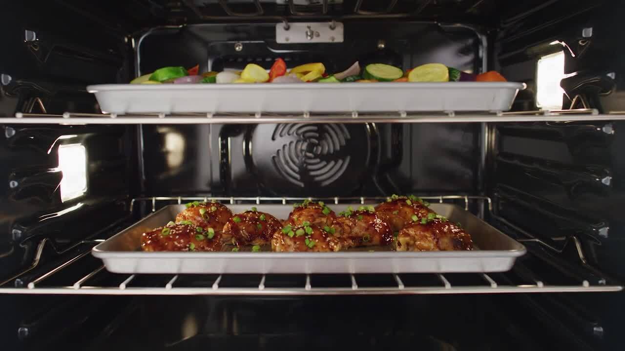 LG 30-in Self-cleaning Air Fry Fingerprint-resistant Convection