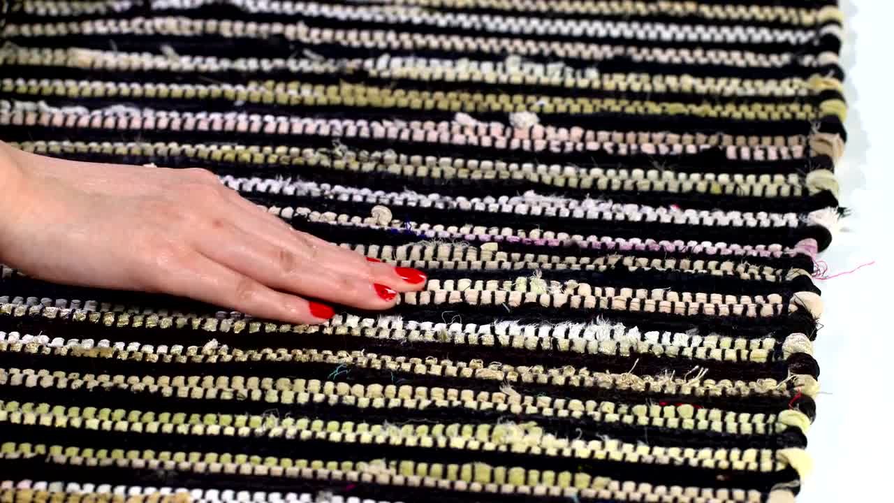 SAFAVIEH Rag Rug Black/Multi 2 ft. x 10 ft. Striped Gradient Runner Rug - image 3