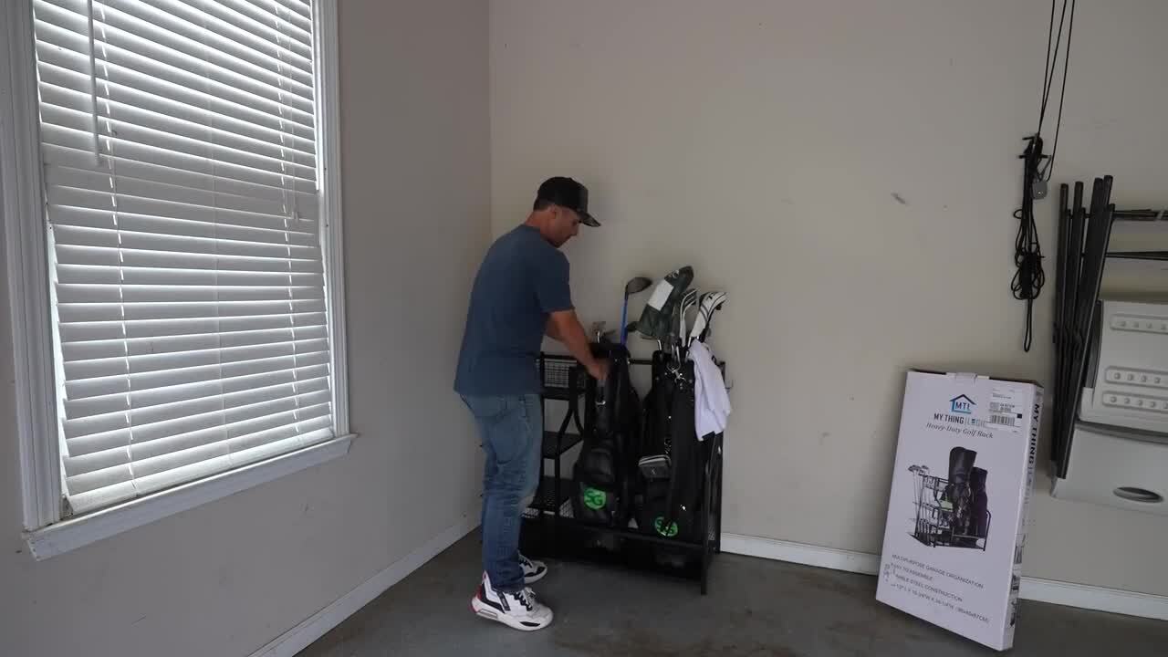 121 lbs. Golf Storage Garage Organizer and Other Golfing Equipment Rack