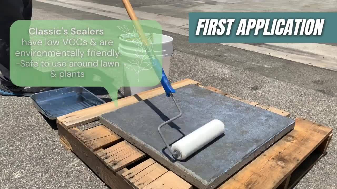 Classic Coatings Systems - 5 gal. CW404 Clear Wet Look Water Based Interior/Exterior Concrete Sealer