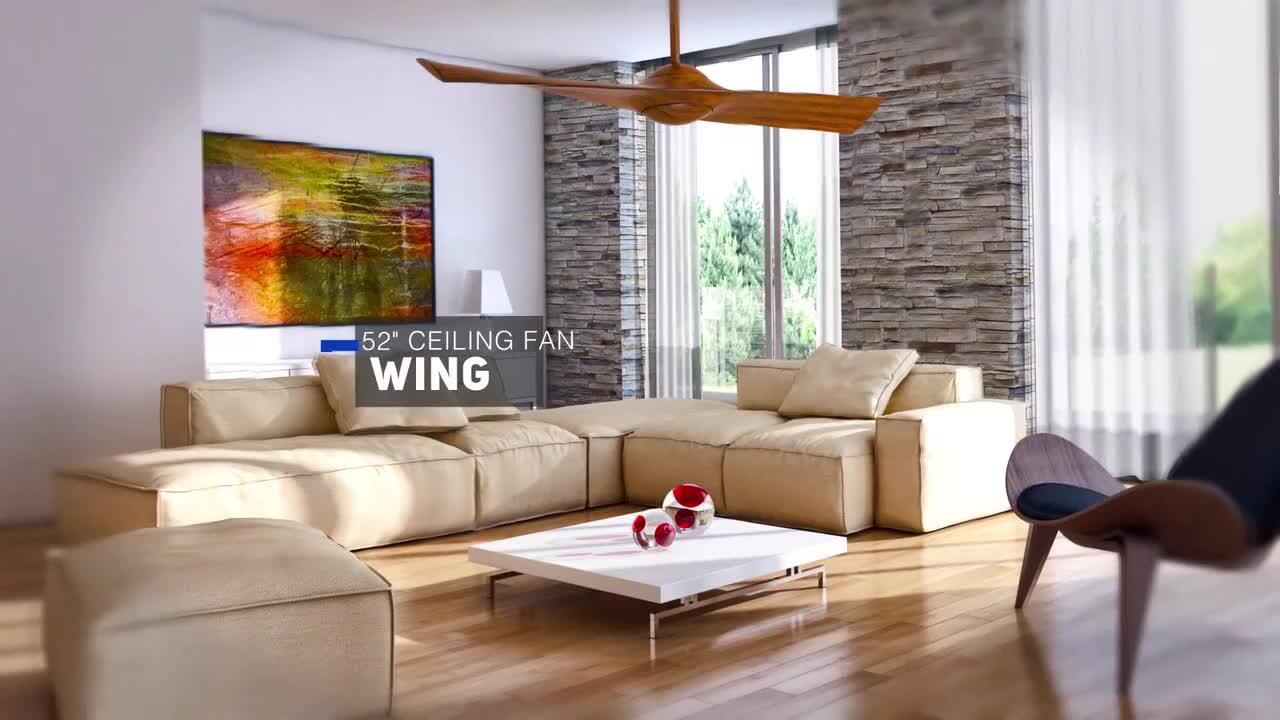 MINKA-AIRE Symbio 56 in. Integrated LED Indoor Brushed Nickel