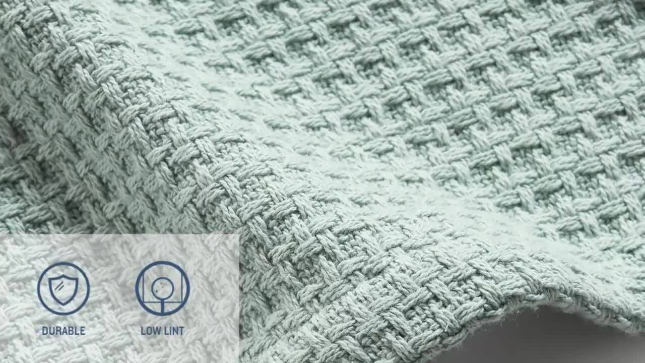 Bahama Coast Ecru Woven-Cotton Full/Queen Blanket