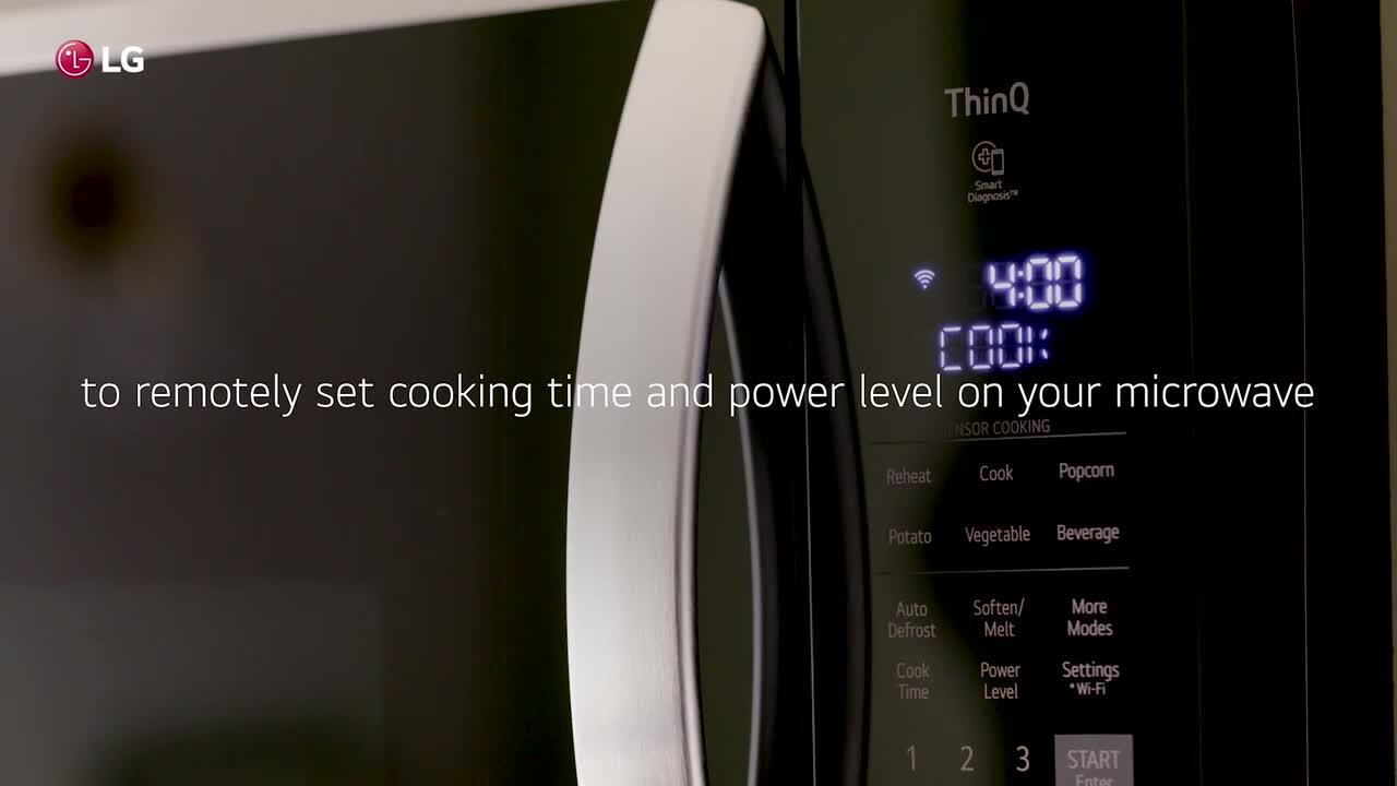 LG Smart 2.1 cu. ft. Stainless Steel Electric 1050-Watt Over-The